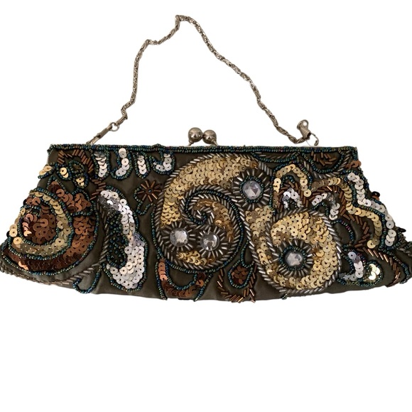 APT. 9 Sequin and Beaded Metallic Color Purse - Picture 5 of 7